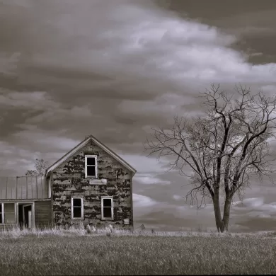 Old farmhouse for Jeremy Paden's poems