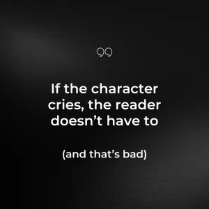 If the reader cries